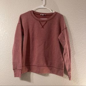 AE Salmon Pink Fleece Sweater